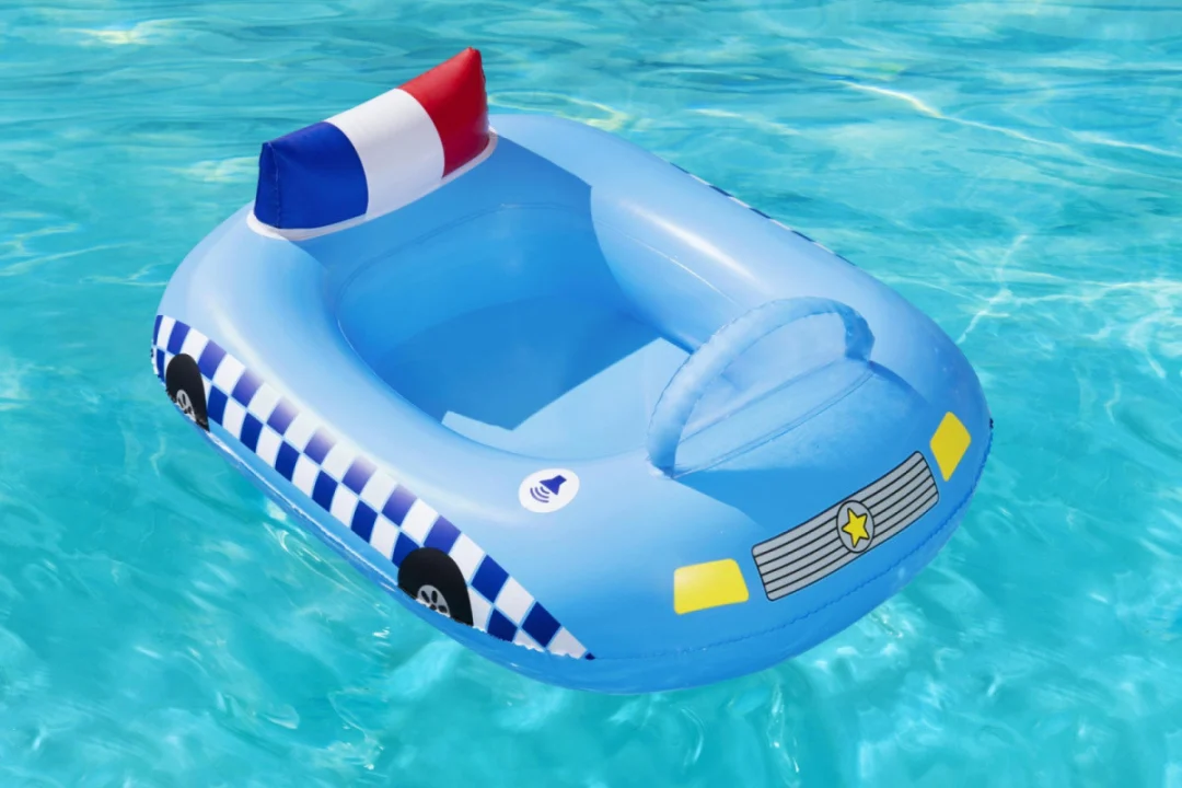 Napuhani ponton policijski automobil za djecu 97x74 BESTWAY + zvučna sirena_5