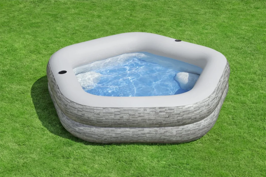 Napuhani vrtni bazen za obitelj 213x206x53cm BESTWAY + napuhane sjedalice + držači za čaše_8