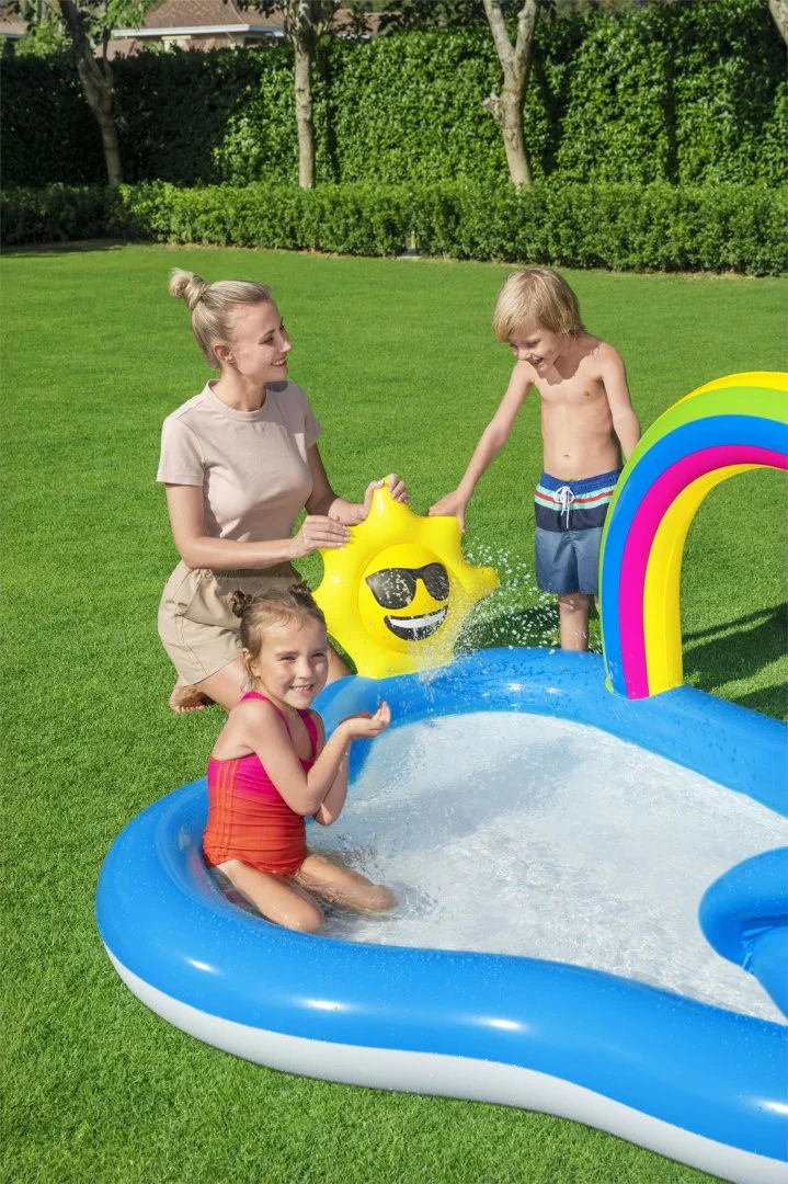 Napuhano igralište za vrt Sunny Rainbow 257x145x91cm BESTWAY + tobogan_7