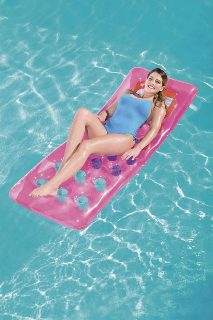 Napuhava madrac za plažu roza 188x71cm BESTWAY + prozirni prozor_5