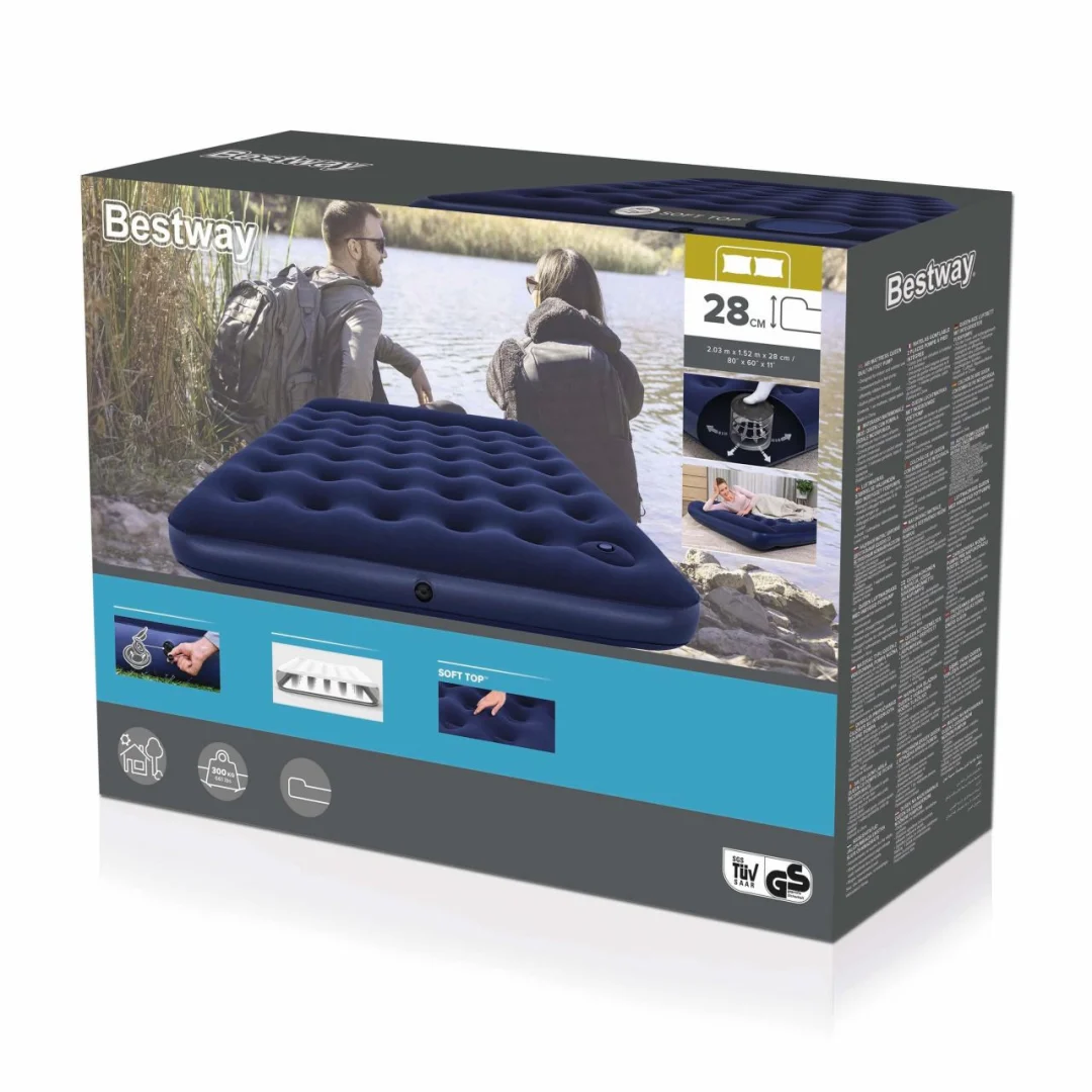 Napuhavajući baršunasti madrac Queen 203 × 152 × 28 cm BESTWAY_8
