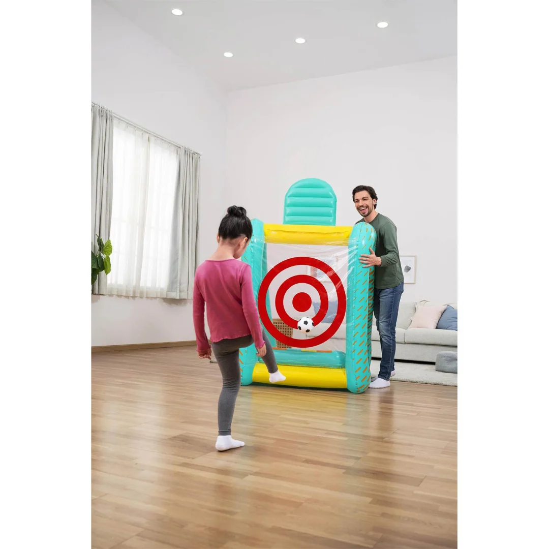 Napuhavanje vrtne igre 3u1 košarkaški nogometni gol 127x109x178 cm Bestway 52813_9