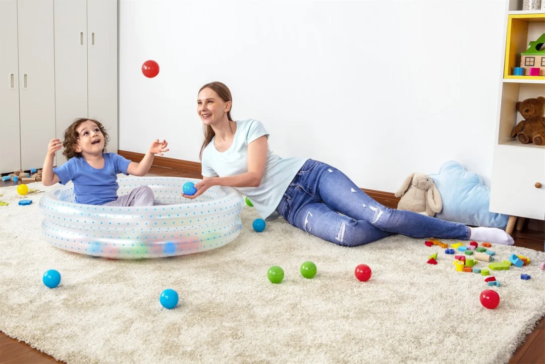 Napuhljivi bazen 2 u 1 za djecu 2+ Plavi BESTWAY 91x20cm Bazen za djecu + Suhi bazen + 50, plava_2