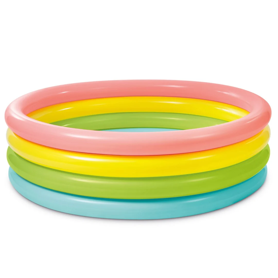 Napuhljivi bazen Rainbow s 4 prstena 168 x 46 cm INTEX 56441_2