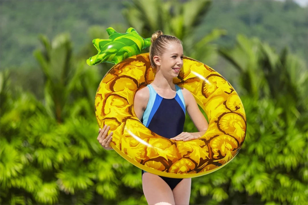 Napuhljivi ploha za plivanje s voćem Ananas za djecu 12+ i odrasle BESTWAY 116x88cm_3