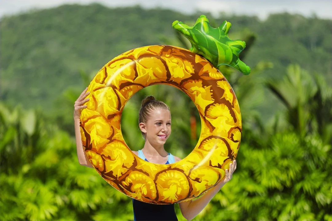 Napuhljivi ploha za plivanje s voćem Ananas za djecu 12+ i odrasle BESTWAY 116x88cm_4