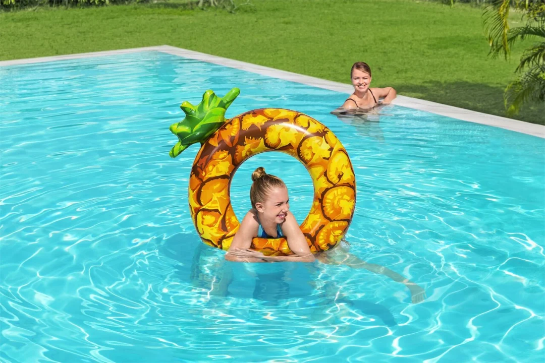 Napuhljivi ploha za plivanje s voćem Ananas za djecu 12+ i odrasle BESTWAY 116x88cm_5