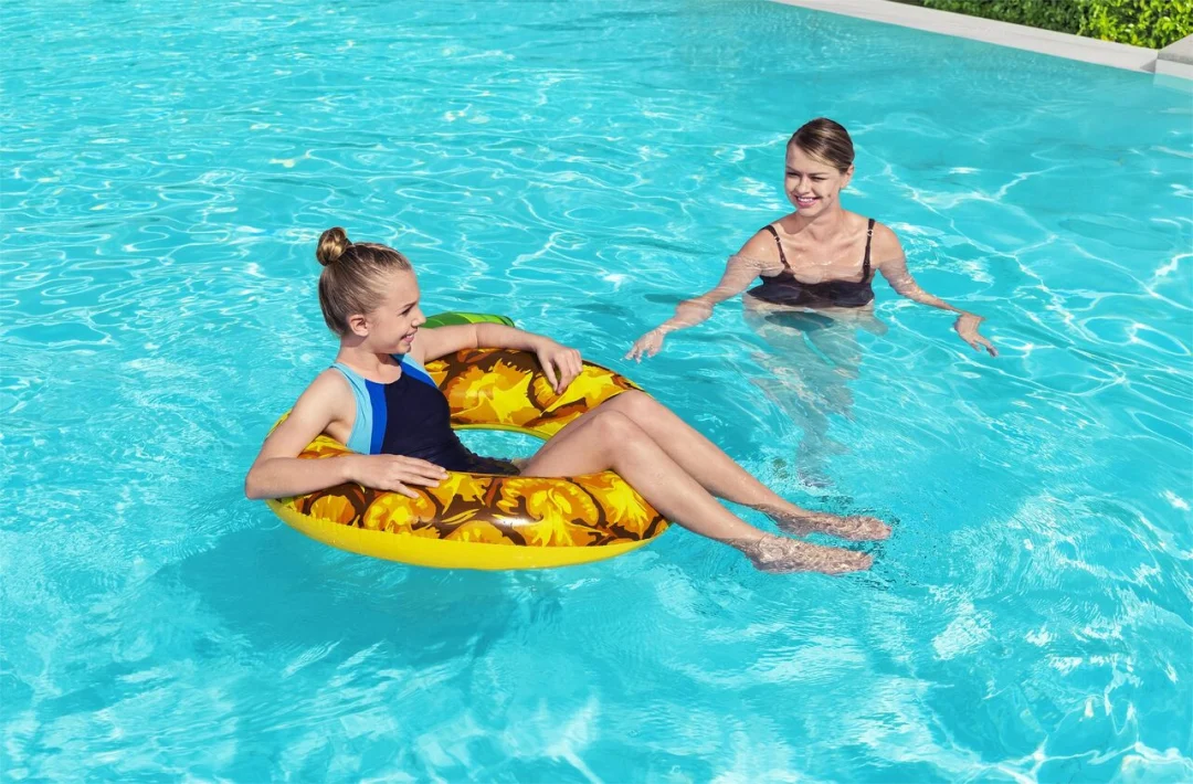 Napuhljivi ploha za plivanje s voćem Ananas za djecu 12+ i odrasle BESTWAY 116x88cm_6