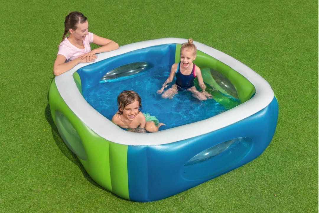 Napuhni dječji bazen s prozorima za gledanje 168x168x56 BESTWAY_2