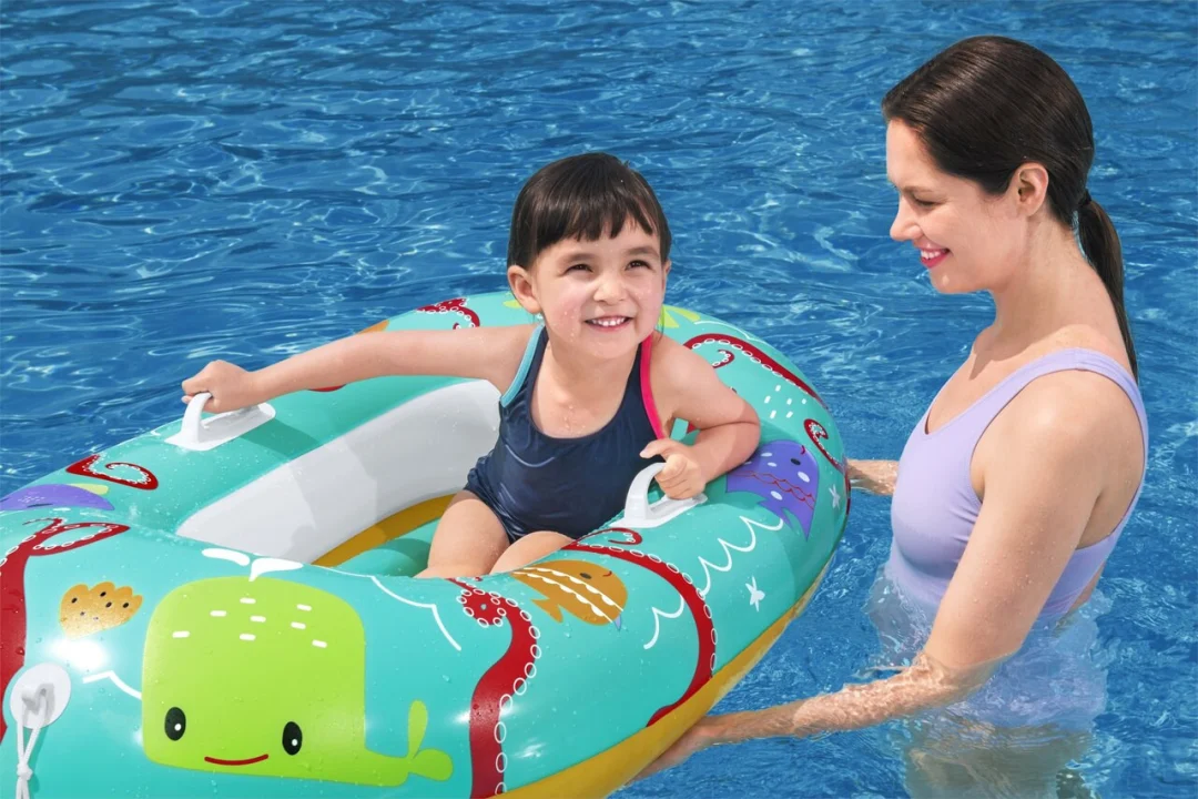 Napuhni ponton za kupanje Morske životinje za djecu 3+ BESTWAY 119x79cm + dno na napuhavanje_7