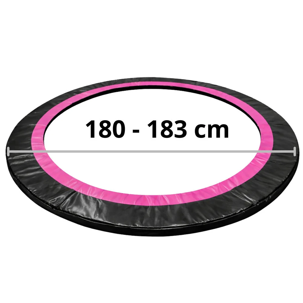 Navlaka za opruge trampolina Sport Max, 183 cm, crno-ružičasta_6