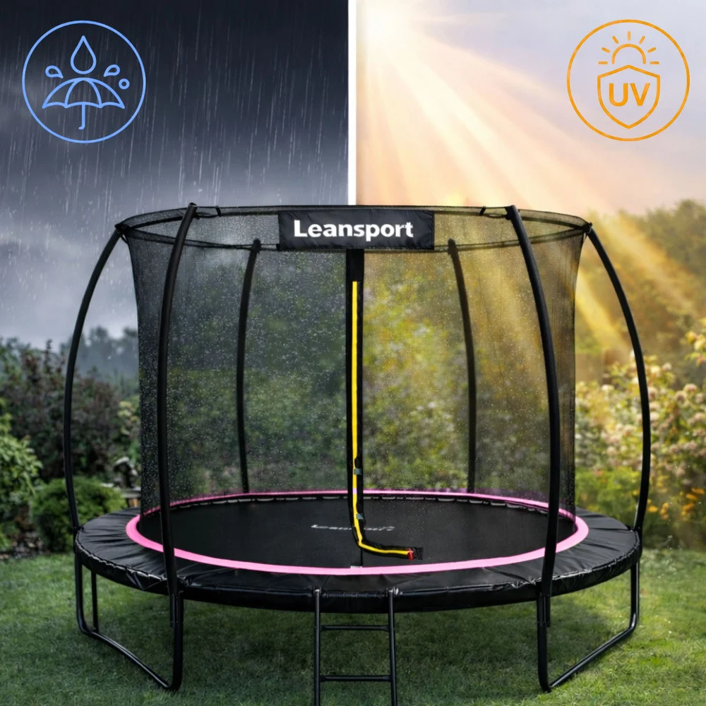 Navlaka za opruge trampolina Sport Max, 183 cm, crno-ružičasta_8