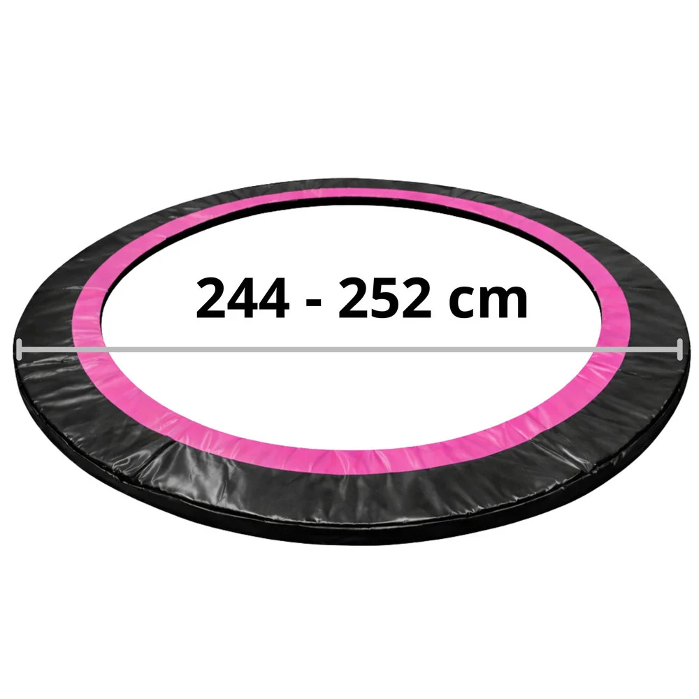 Navlaka za opruge trampolina Sport Max, 244 cm, crno-ružičasta_5