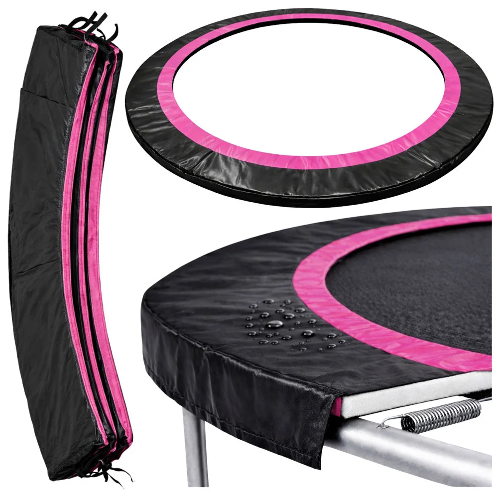 Navlaka za opruge trampolina Sport Max, 366 cm, crno-roza_1