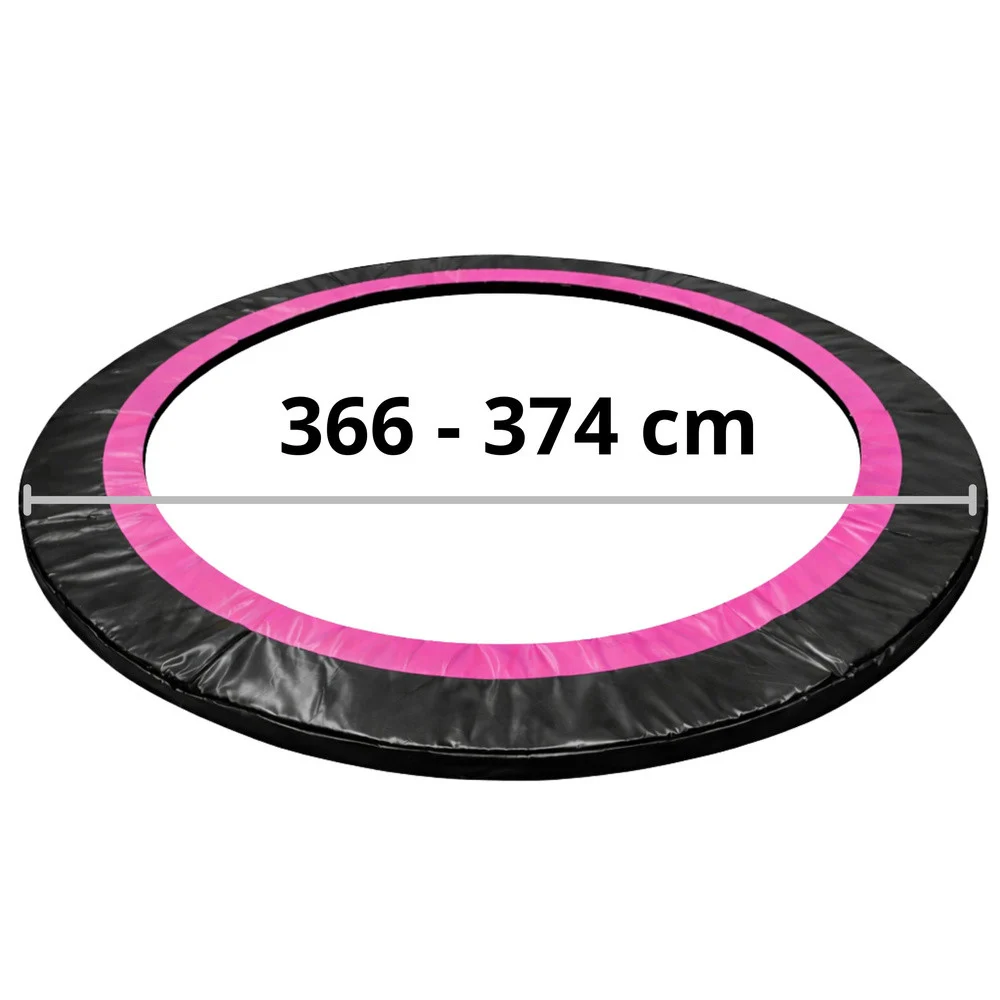 Navlaka za opruge trampolina Sport Max, 366 cm, crno-roza_6