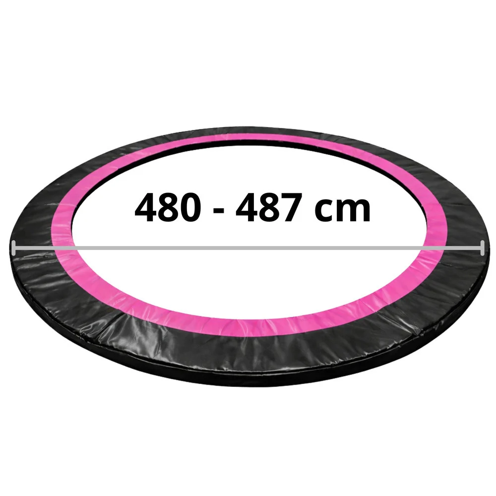 Navlaka za opruge trampolina Sport Max, 487 cm, crno-roza_7