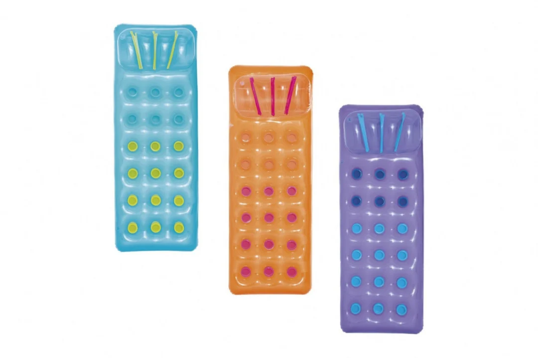 Neonski BESTWAY madrac za plažu ljubičasti 188x71cm + set za popravak_2
