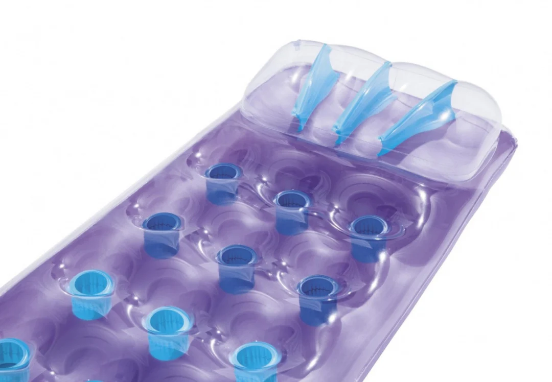 Neonski BESTWAY madrac za plažu ljubičasti 188x71cm + set za popravak_5