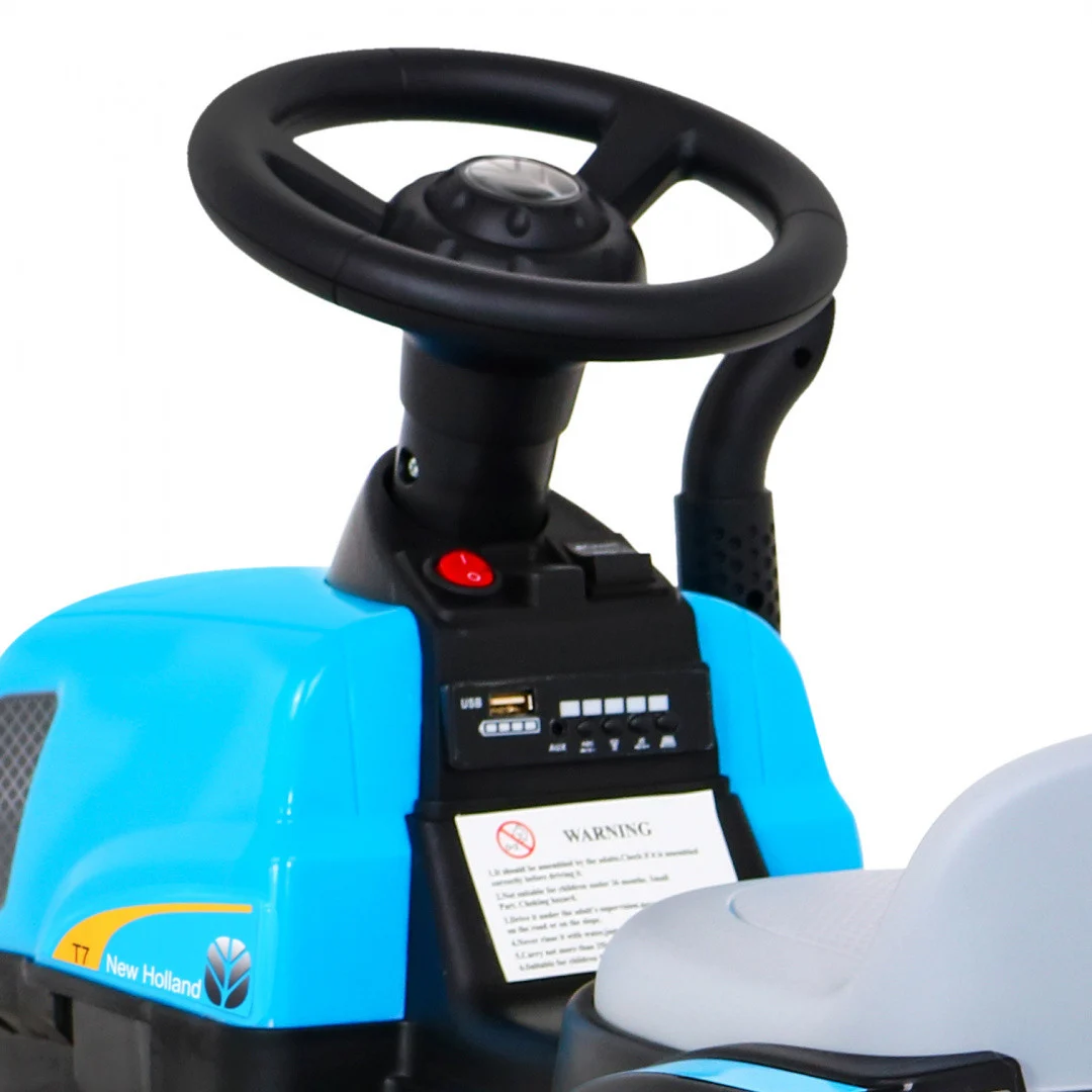 New Holland T7 traktor s prikolicom 12V auto na akumulator_11