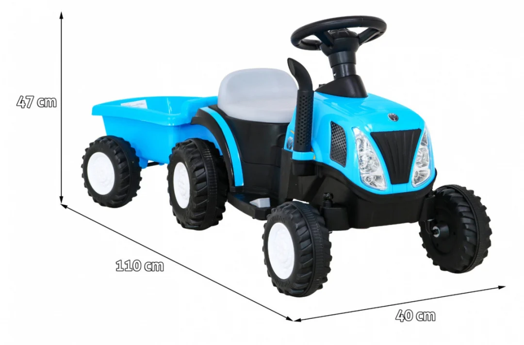 New Holland T7 traktor s prikolicom 12V auto na akumulator_2