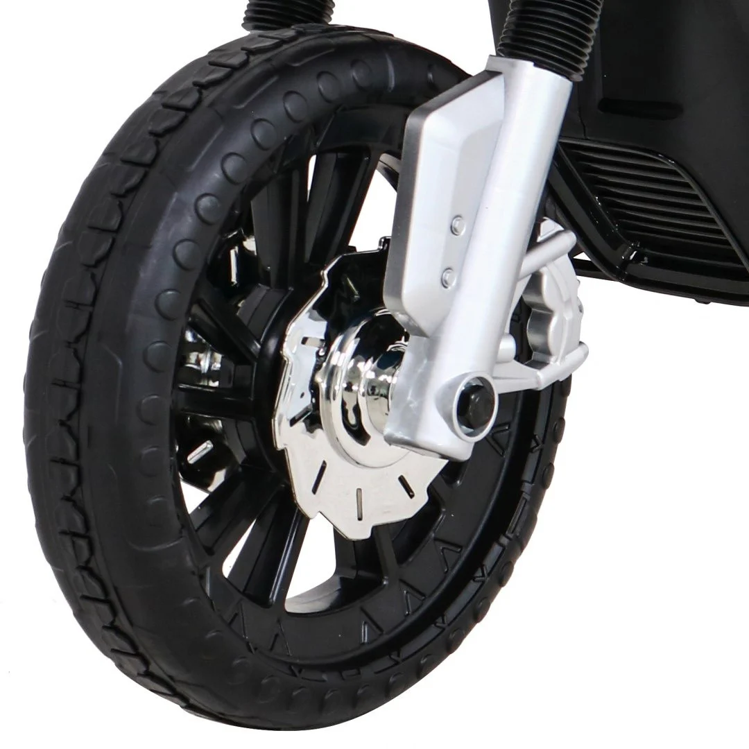 Night Rider motor na baterije za djecu bijeli + pomoćni kotači + MP3 USB + gas, bijela motor na akumulator_12