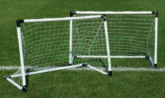 Nogometni gol 2 u 1 za djecu s loptom, pumpom, majicama i markerima_9