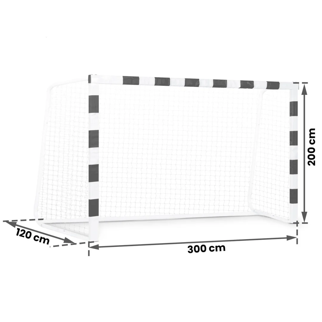 Nogometni gol 300 x 200 x 120 cm NS-465 crno-bijeli_6