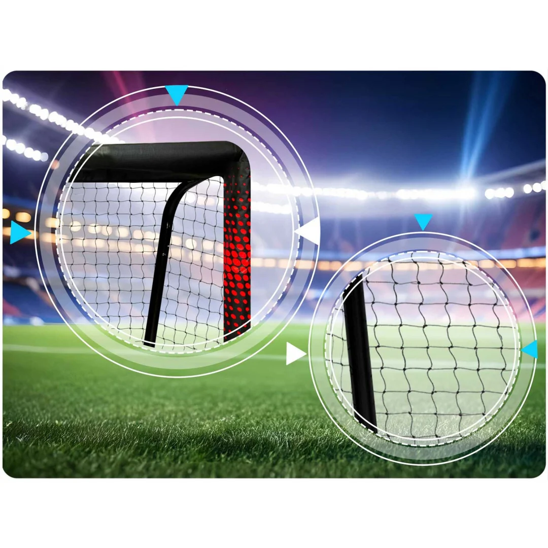 Nogometni gol 300 x 200 x 120 cm NS-473 crno-crveni_2