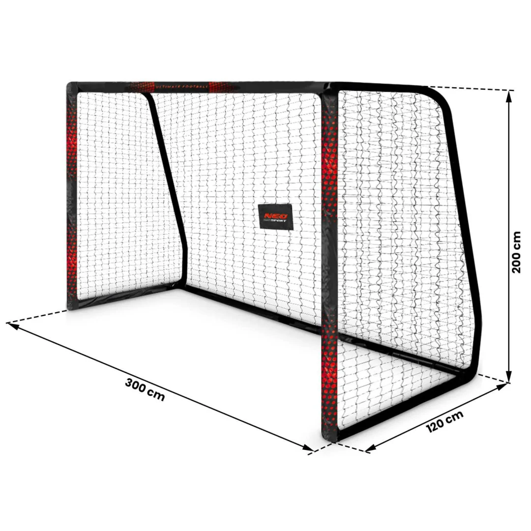 Nogometni gol 300 x 200 x 120 cm NS-473 crno-crveni_5