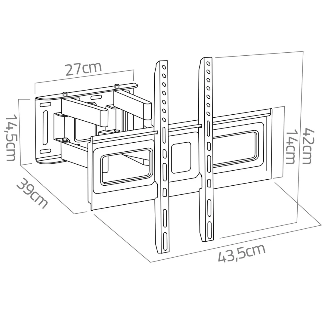 Nosač za TV Humberg 32–80 inča do 70 kg_3