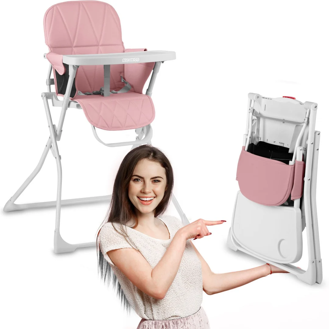 Nuco stolica za hranjenje bijela + roza_14