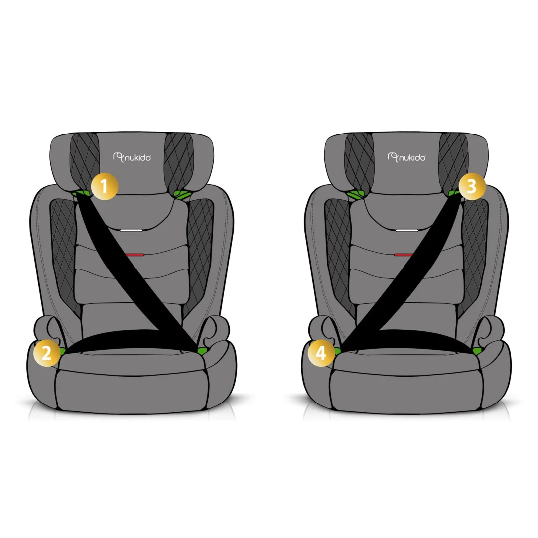 Nukido Louis autosjedalica crna 15-36 kg ISOFIX_11