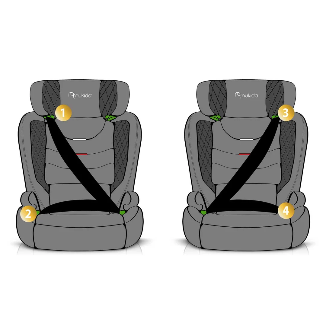 Nukido Louis autosjedalica siva 15-36 kg ISOFIX_12