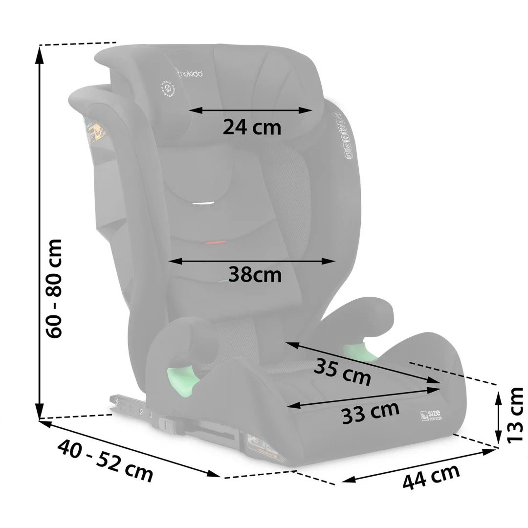 Nukido Louis mekana crna autosjedalica 15-36 kg ISOFIX_6