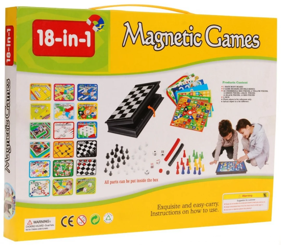 Ogroman set 18-u-1 magnetskih društvenih igara za djecu i odrasle + pribor_2