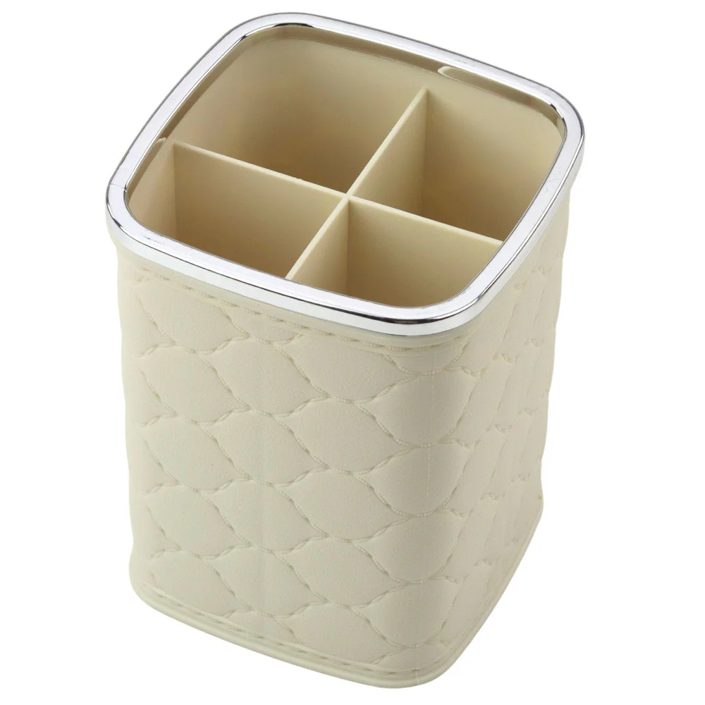 Organizator za kistove, četiri pretinca, bijeli, 12 x 9,5 cm_2