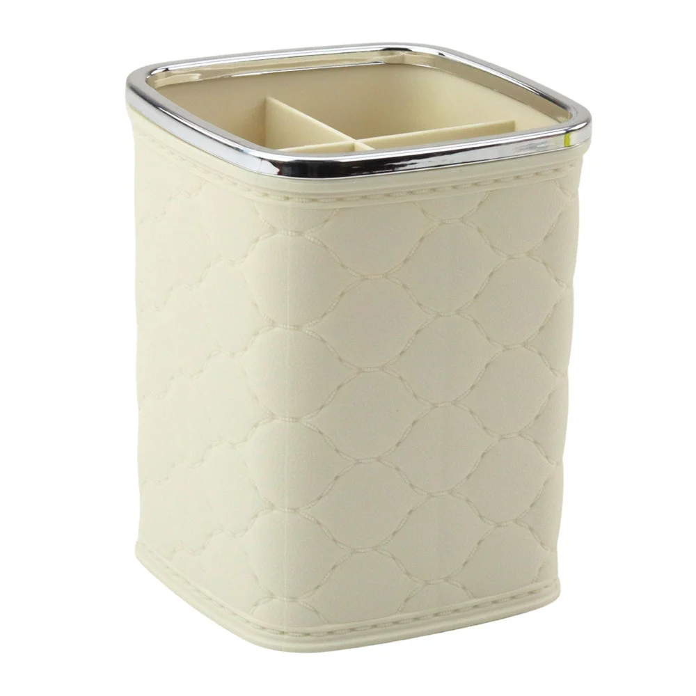 Organizator za kistove, četiri pretinca, bijeli, 12 x 9,5 cm_3