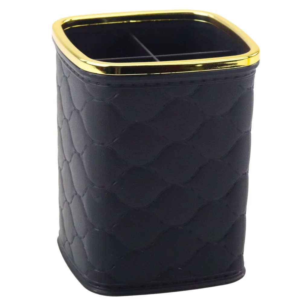 Organizator za kistove, četiri pretinca, crni, 12 x 9,5 cm_3