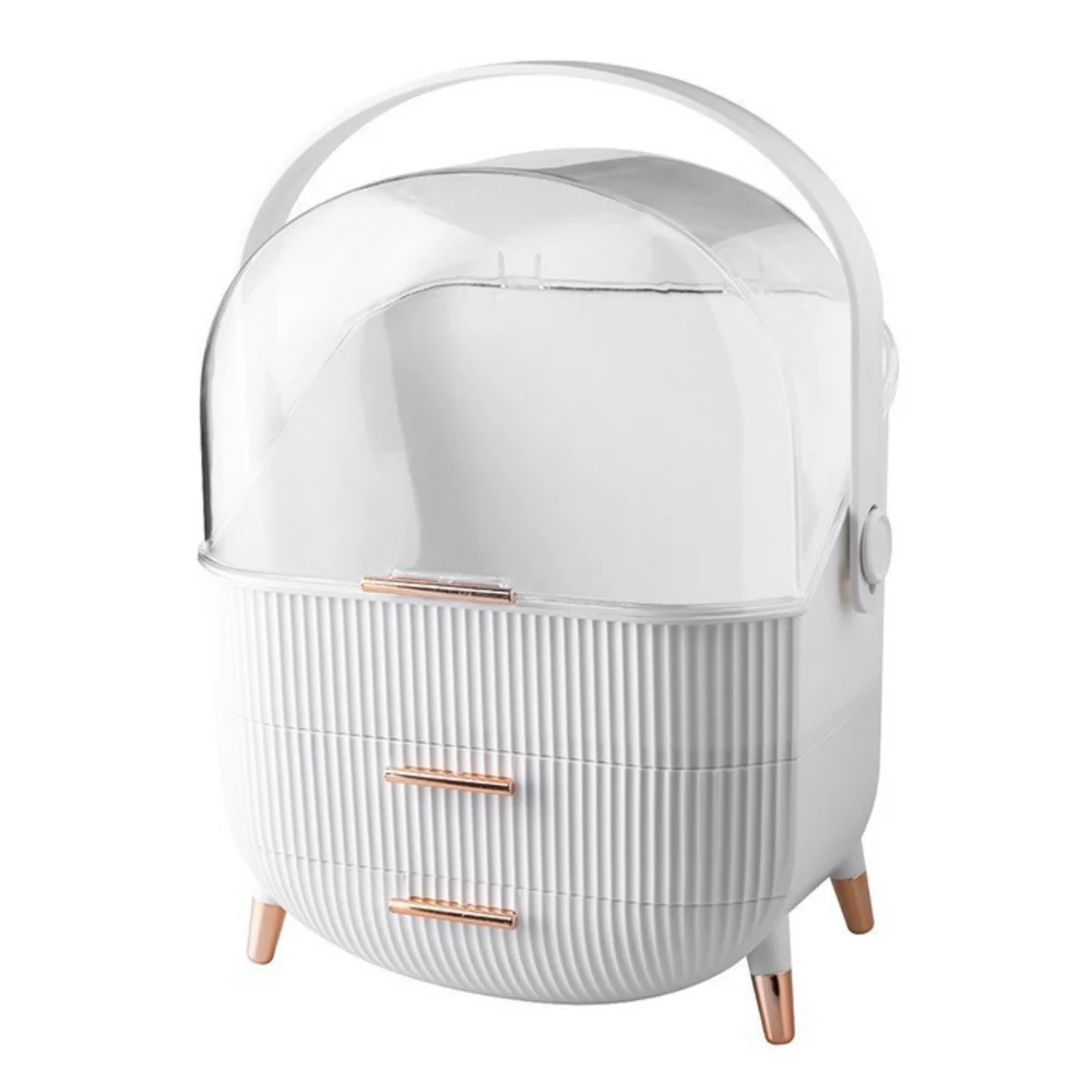 Organizator za kozmetiku 2 ladice bijeli 37 cm_2
