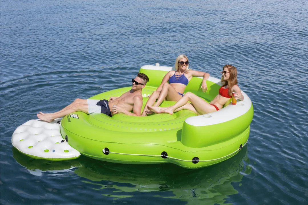 Otok za plivanje za 5 osoba BESTWAY 275x255x65cm + platforma + 5 držača za piće_7