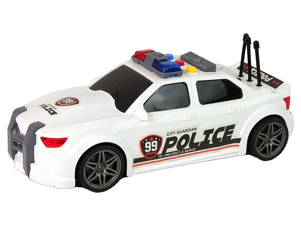 Otvaranje prtljažnika sportskog automobila Policijska svjetla Zvuči bijelo 1:16_4