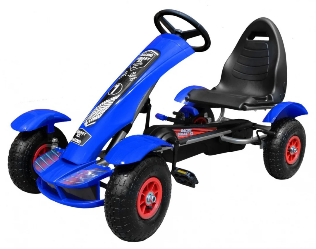 Pedalni go-kart Racing XL plavi 3+_1