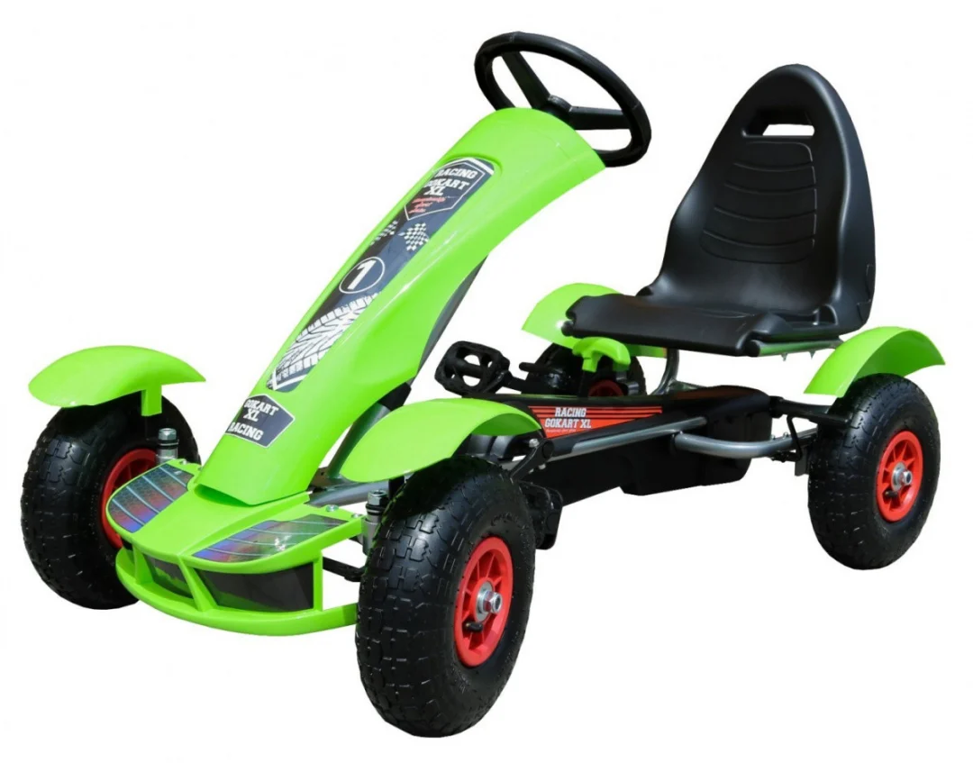 Pedalni go-kart Racing XL zeleni 3+_1