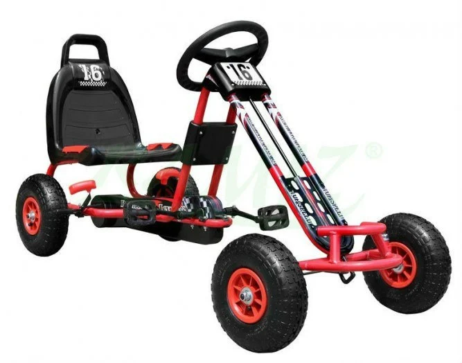 Pedalni go-kart TopSpeed crveni 136 cm_1