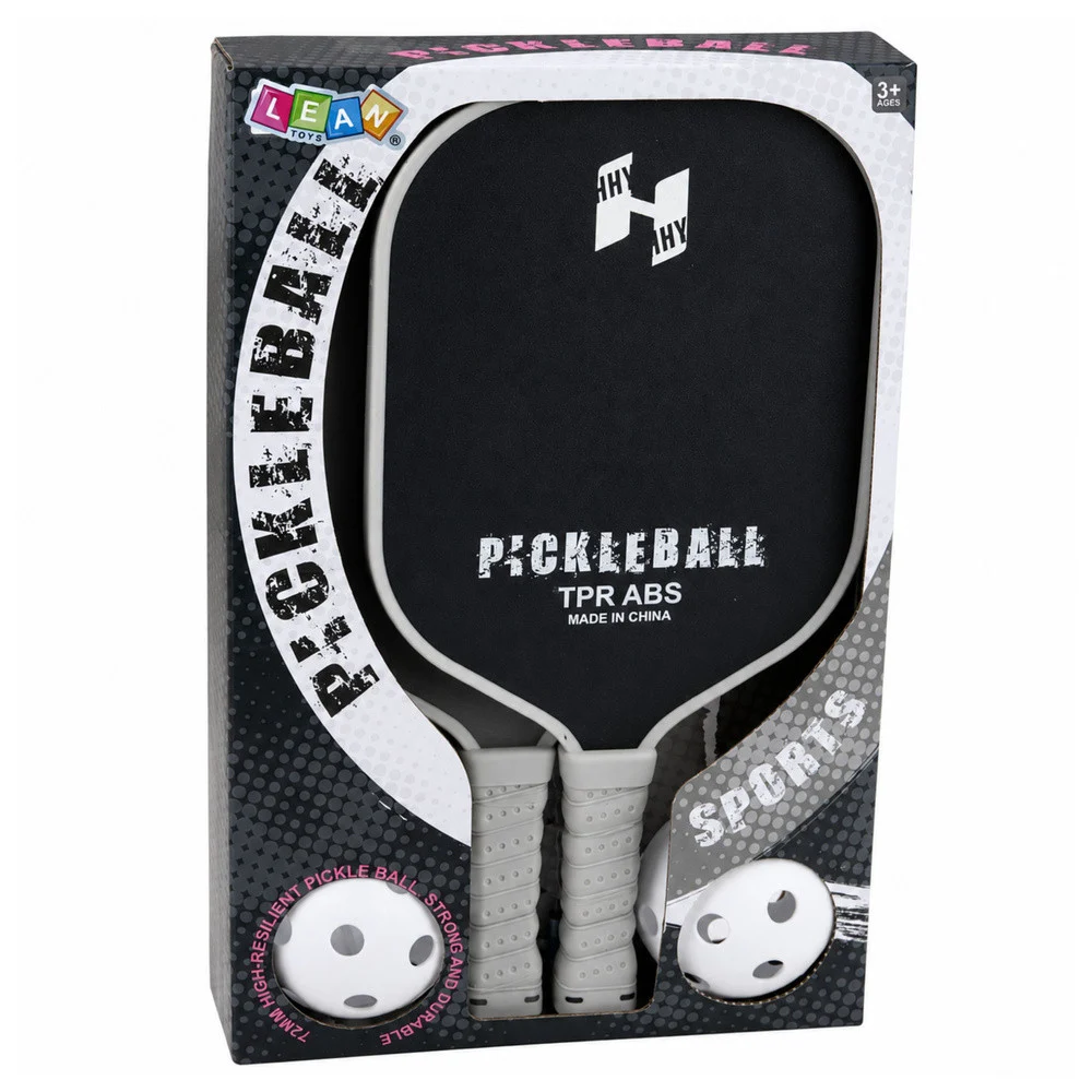 Pickleball set crno-sivi 2 reketa i 2 loptice_8