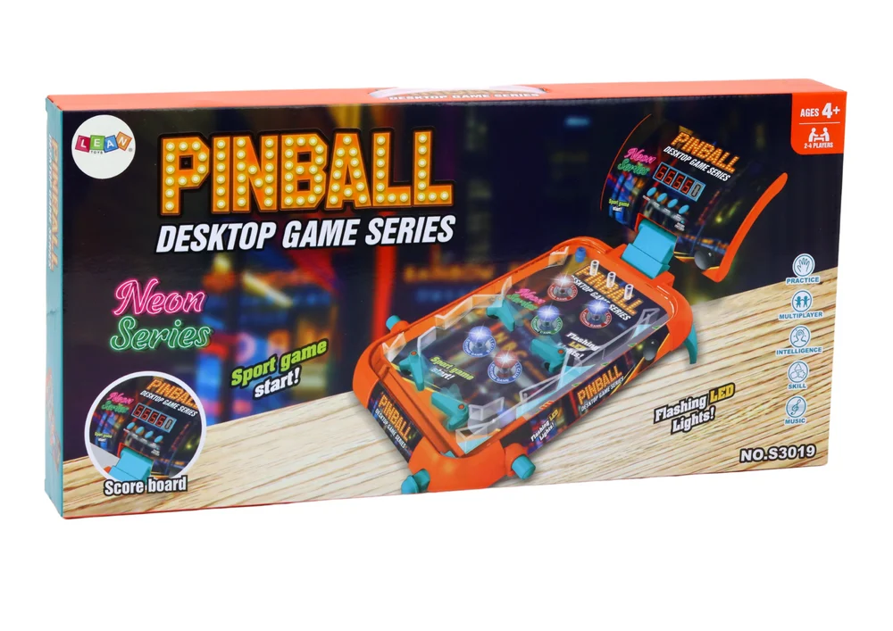 Pinball arkadna igra LED svjetla Zvuci Rezultati, smeđa_4