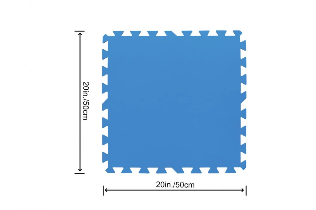 Pjenasta podloga za vrtni bazen plava 9 kom 50x50 cm BESTWAY_7