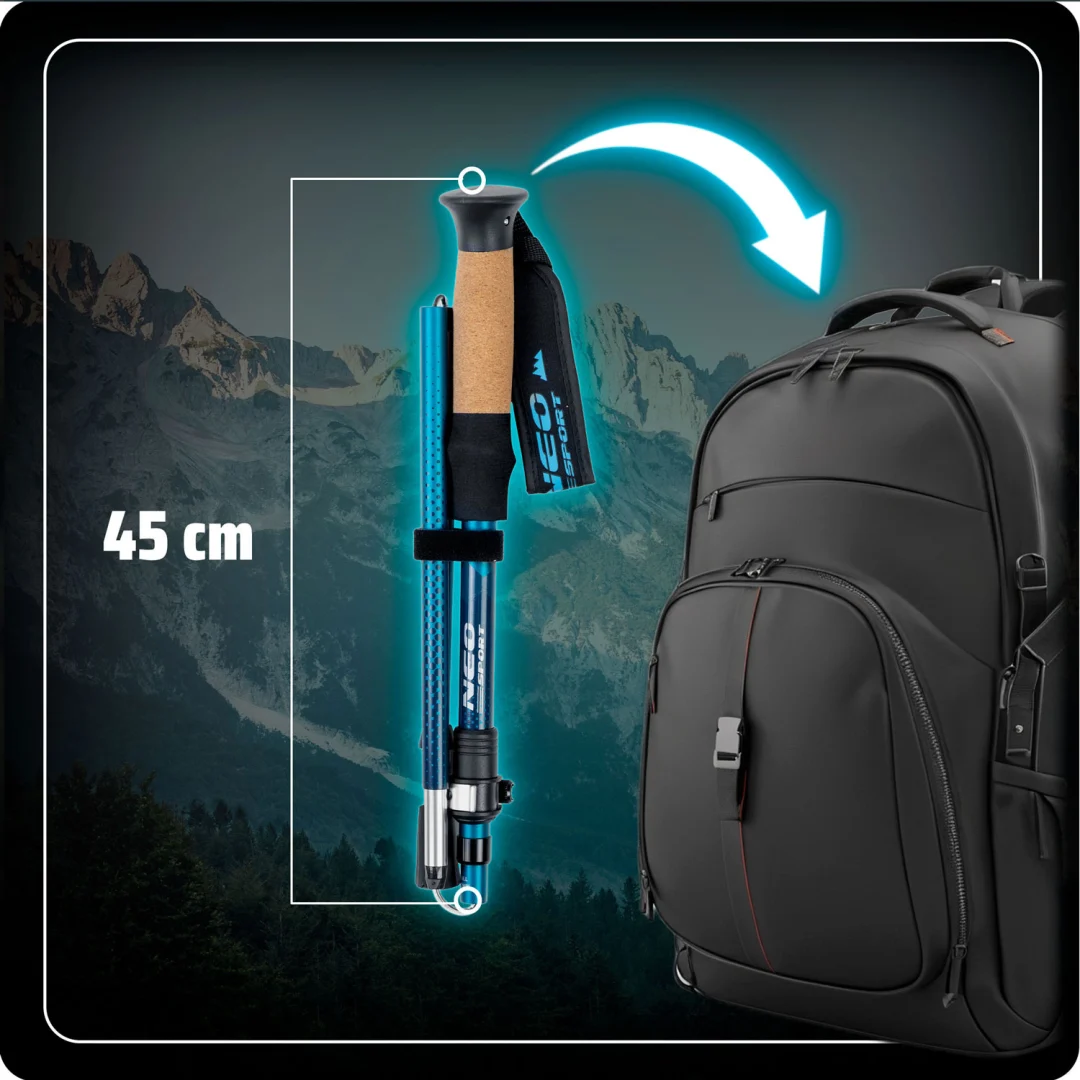 Planinarski štapovi Neo-Sport NS-382, pakiranje 45 × 14 × 5 cm, siva, var. 138201_6