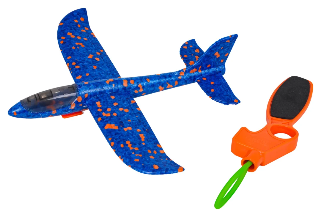 Plavi 2-u-1 set aviona s lanserom_4