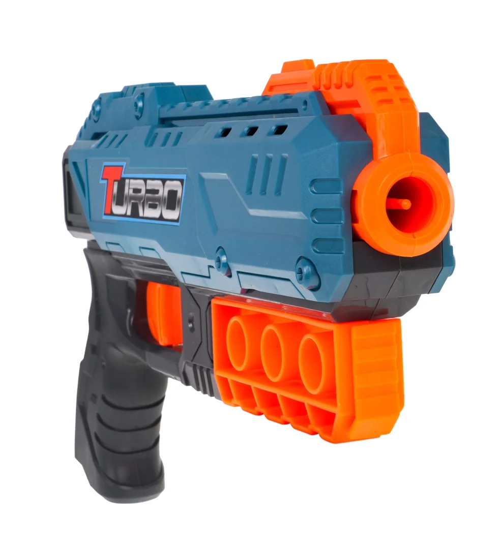 Plavi TURBO pištolj 8+ s 6 mekih metaka_3